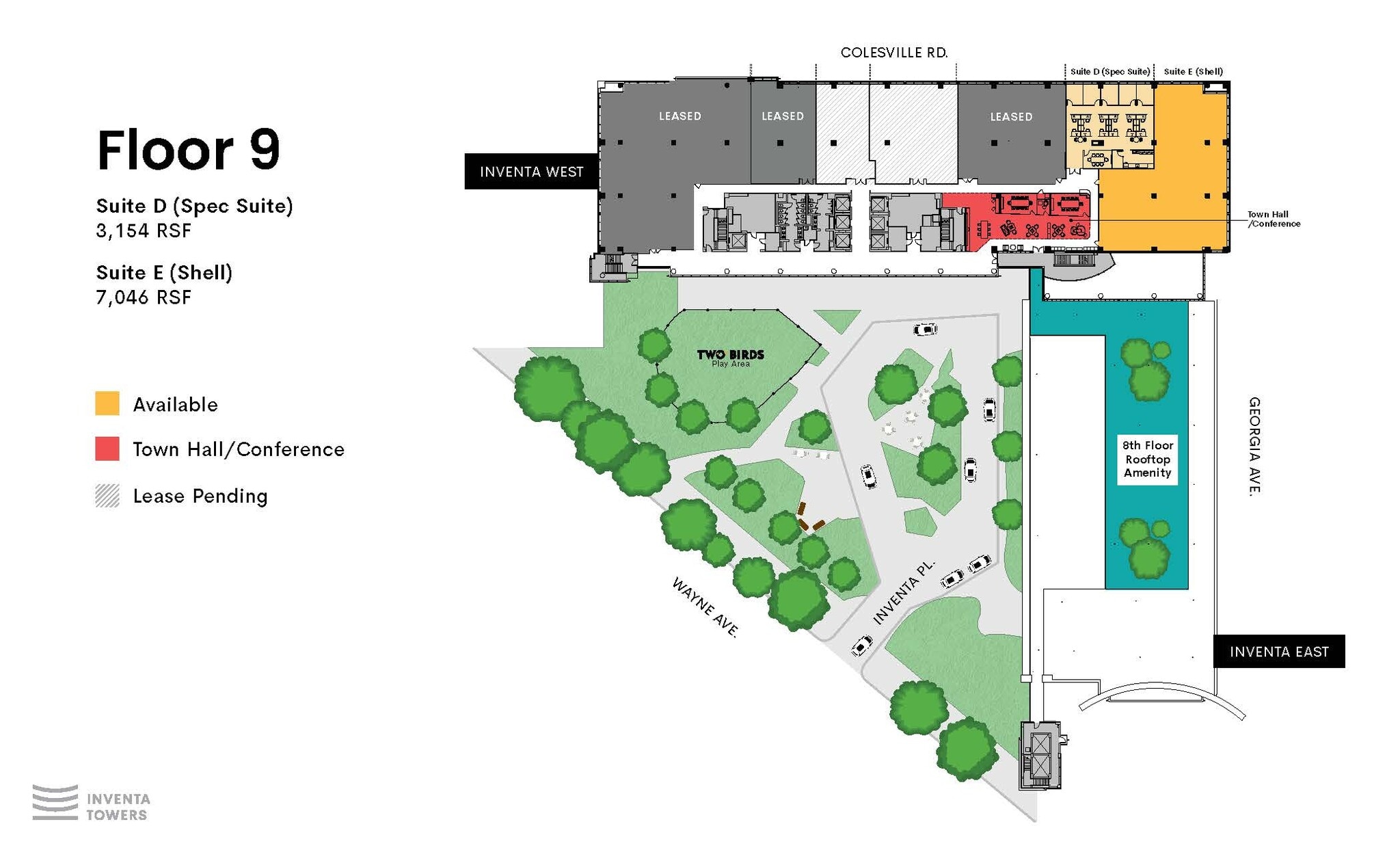 1 Inventa Pl, Silver Spring, MD à louer Plan d’étage– Image 1 sur 1