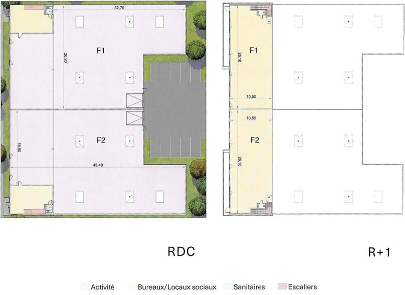 Local d'activités dans Persan à vendre - Plan d’étage – Image 2 sur 3