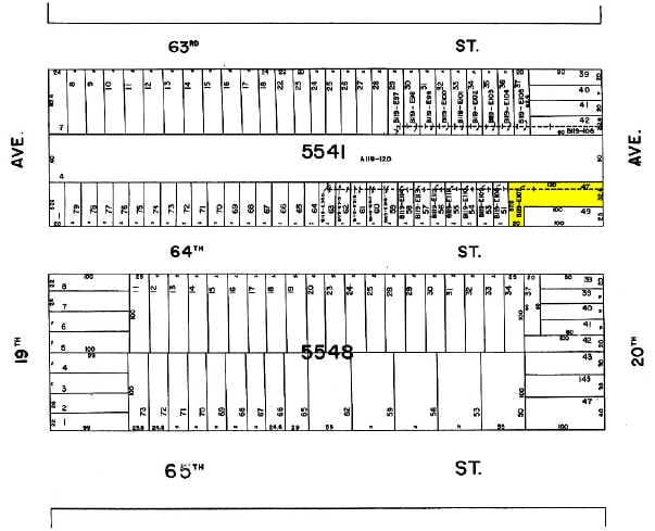 6322 20th Ave, Brooklyn, NY à vendre - Plan cadastral – Image 3 sur 3