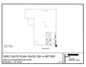 2660 Holcomb Bridge Rd, Roswell, GA à louer Plan de site– Image 1 sur 1