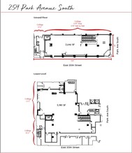 254 Park Ave S, New York, NY à louer Plan d’étage– Image 1 sur 2