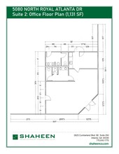 5080 N Royal Atlanta Dr, Tucker, GA à louer Plan d’étage– Image 1 sur 4