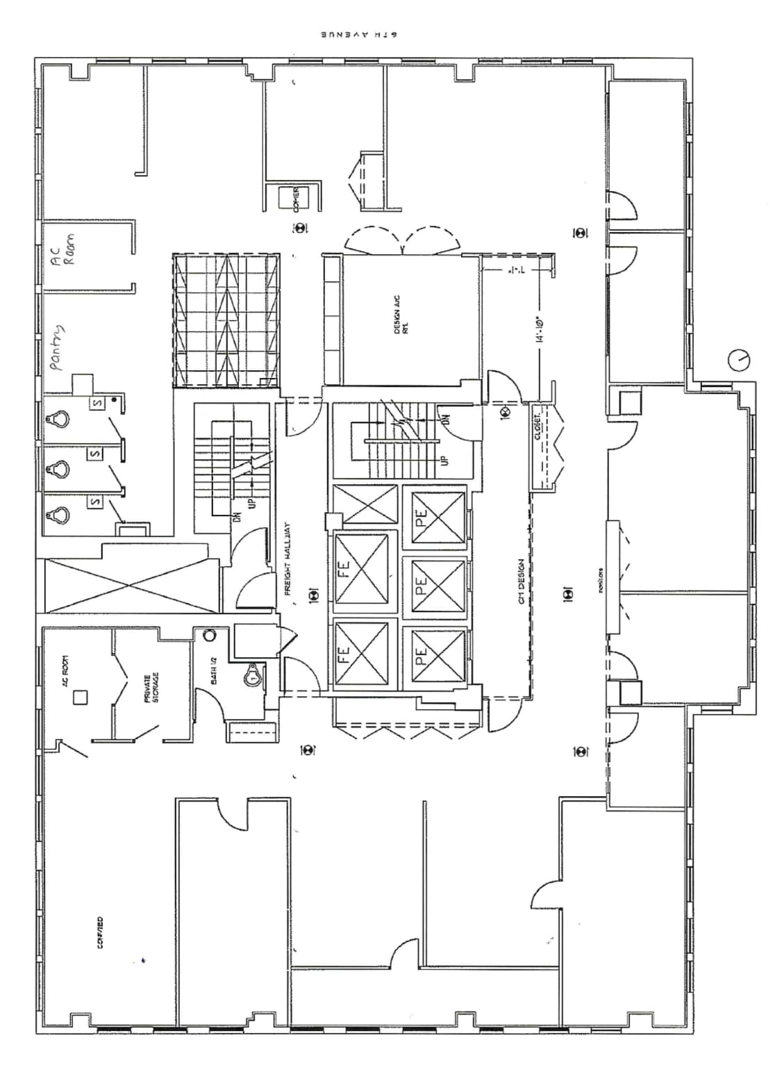 70 W 36th St, New York, NY à louer Plan d’étage– Image 1 sur 7