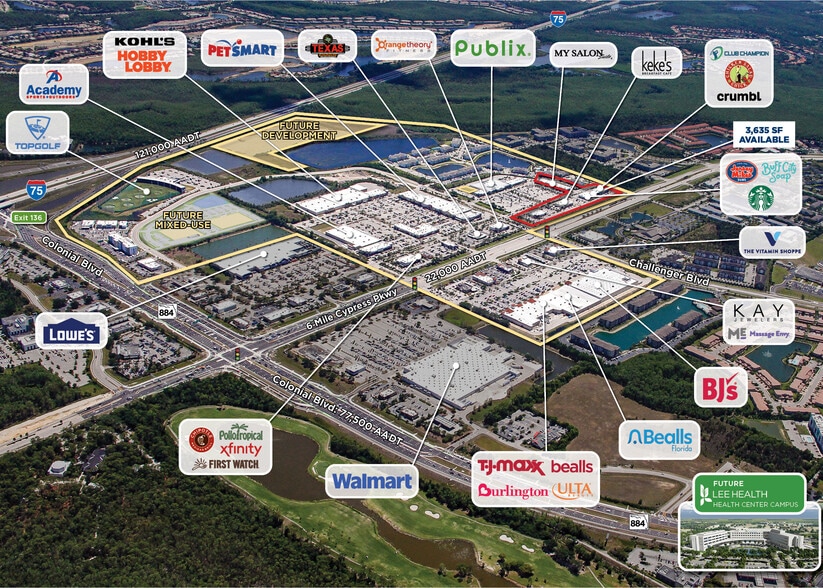 9601 Six Mile Cypress Pky, Fort Myers, FL à louer - Aérien – Image 2 sur 4