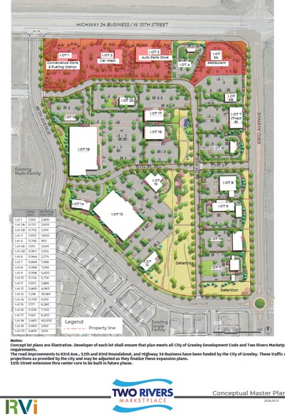 Highway 34 Business & 83rd Avenue, Greeley, CO à vendre - Plan de site – Image 3 sur 14