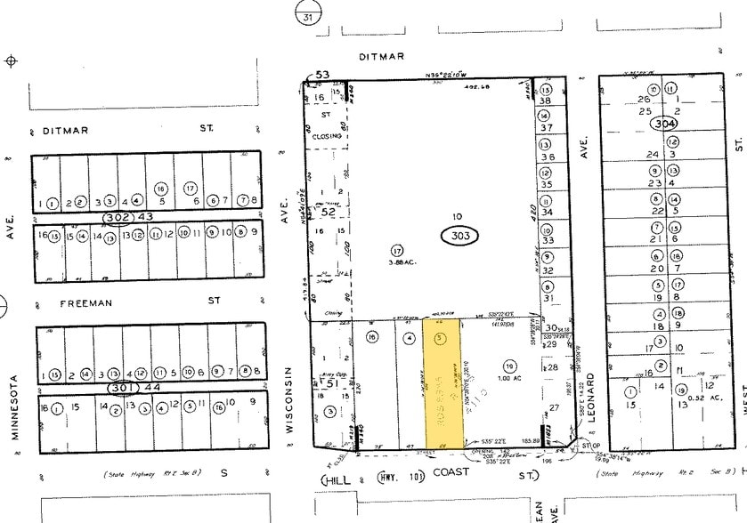 820 S Coast Hwy, Oceanside, CA à louer - Plan cadastral – Image 2 sur 3