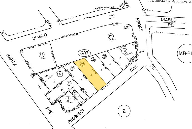 148 E Prospect Ave, Danville, CA à louer - Plan cadastral – Image 2 sur 4