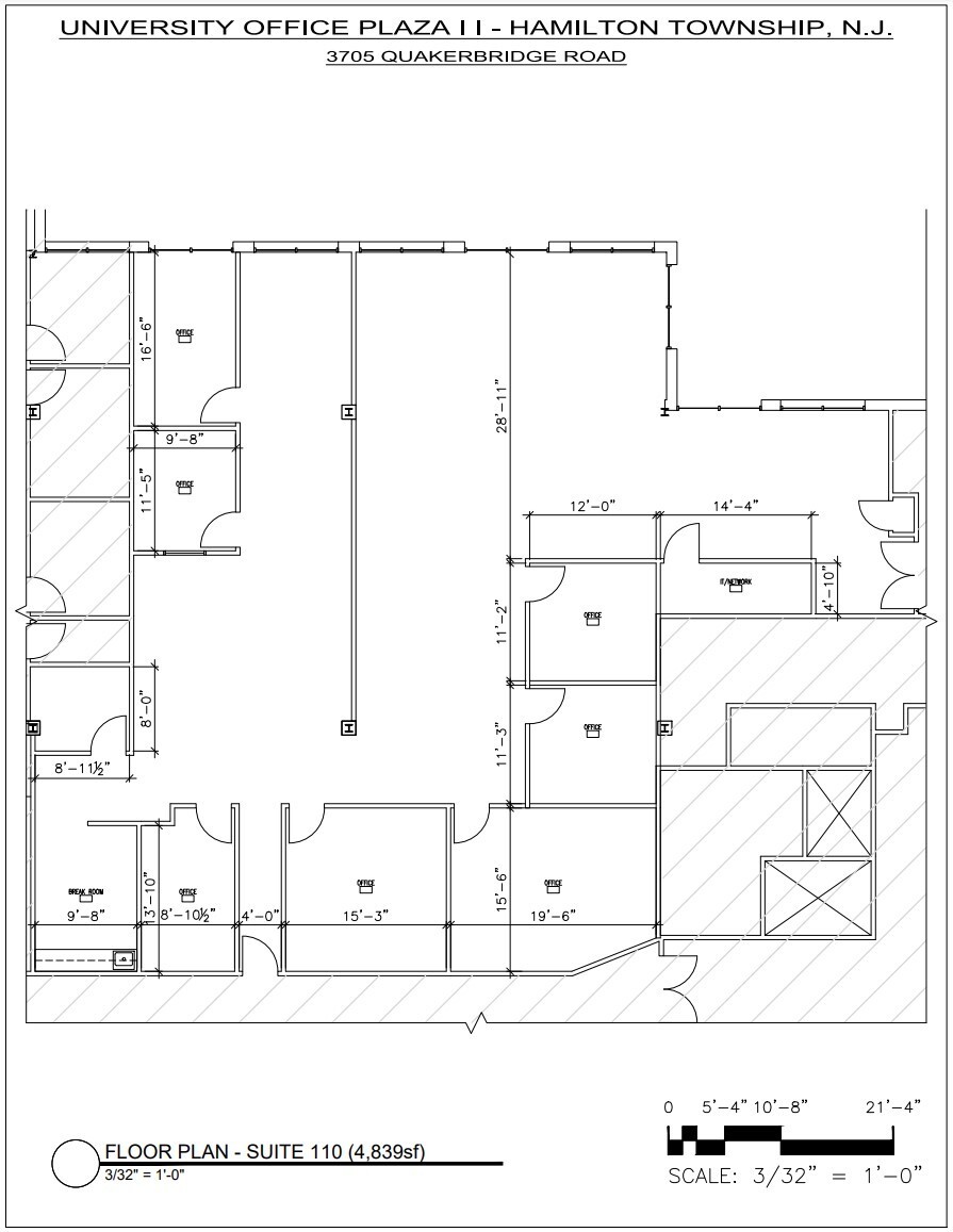 3705 Quakerbridge Rd, Hamilton, NJ à louer Plan d’étage– Image 1 sur 1