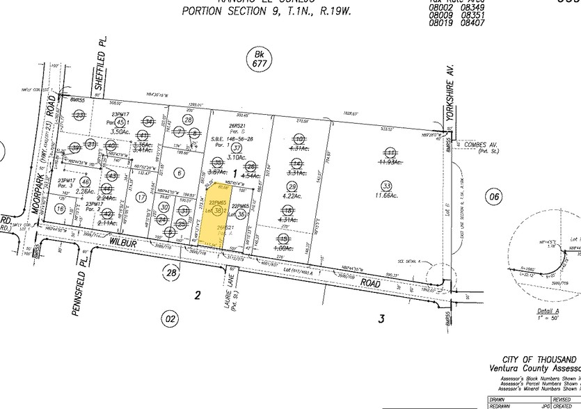 187 E Wilbur Rd, Thousand Oaks, CA à louer - Plan cadastral – Image 3 sur 6