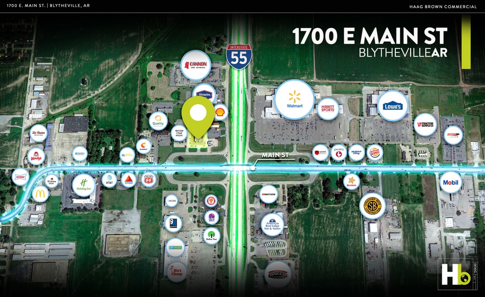 1700 E. Main St., Blytheville, AR à vendre - Aérien – Image 2 sur 14