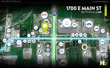 1700 E. Main St., Blytheville, AR - Vue aérienne  vue de carte - Image1