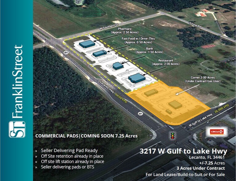 3217 W Gulf To Lake Hwy, Lecanto, FL à vendre - Photo principale – Image 1 sur 5
