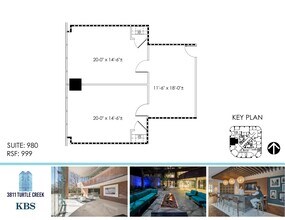 3811 Turtle Creek Blvd, Dallas, TX à louer Plan d’étage– Image 1 sur 2