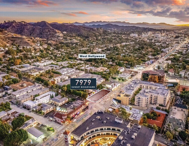 7979 W Sunset Blvd, Los Angeles, CA à vendre - Aérien – Image 2 sur 6