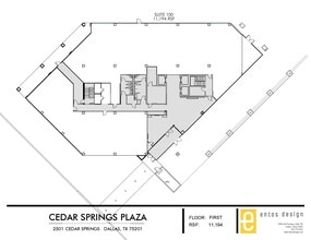 2501 Cedar Springs Rd, Dallas, TX à louer Plan d’étage– Image 1 sur 1