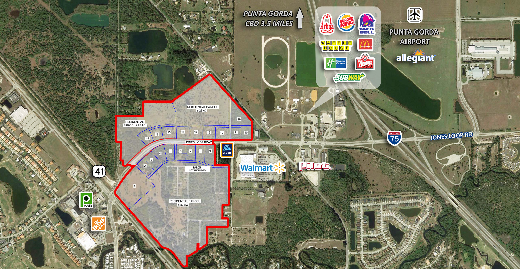 26020 Jones Loop Rd, Punta Gorda, FL à vendre Aérien– Image 1 sur 3