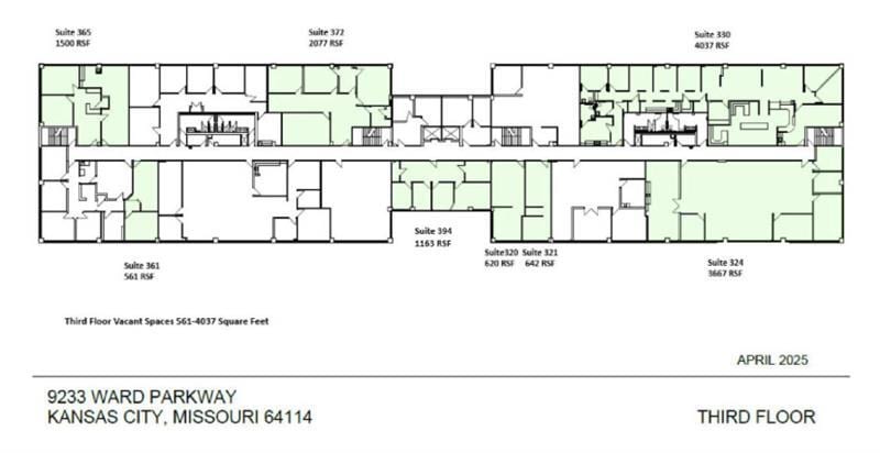 9233 Ward Pky, Kansas City, MO à louer Plan d’étage– Image 1 sur 1