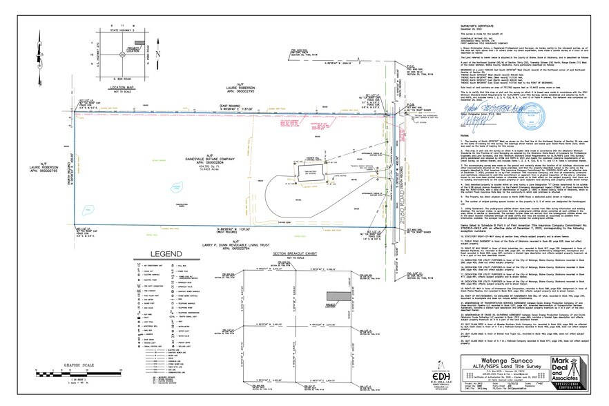 2444 N 2580 Rd, Watonga, OK à vendre - Plan de site – Image 2 sur 2