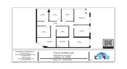 4004 Belt Line Rd, Addison, TX à louer Plan d’étage– Image 1 sur 1