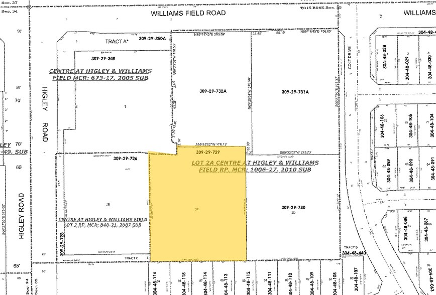 3263 E Williams Field Rd, Gilbert, AZ à vendre - Plan cadastral – Image 3 sur 3