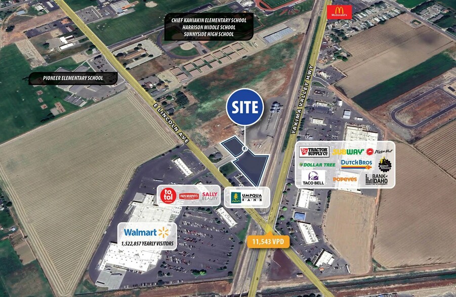 2500 E Lincoln Ave, Sunnyside, WA à vendre - Aérien – Image 3 sur 4