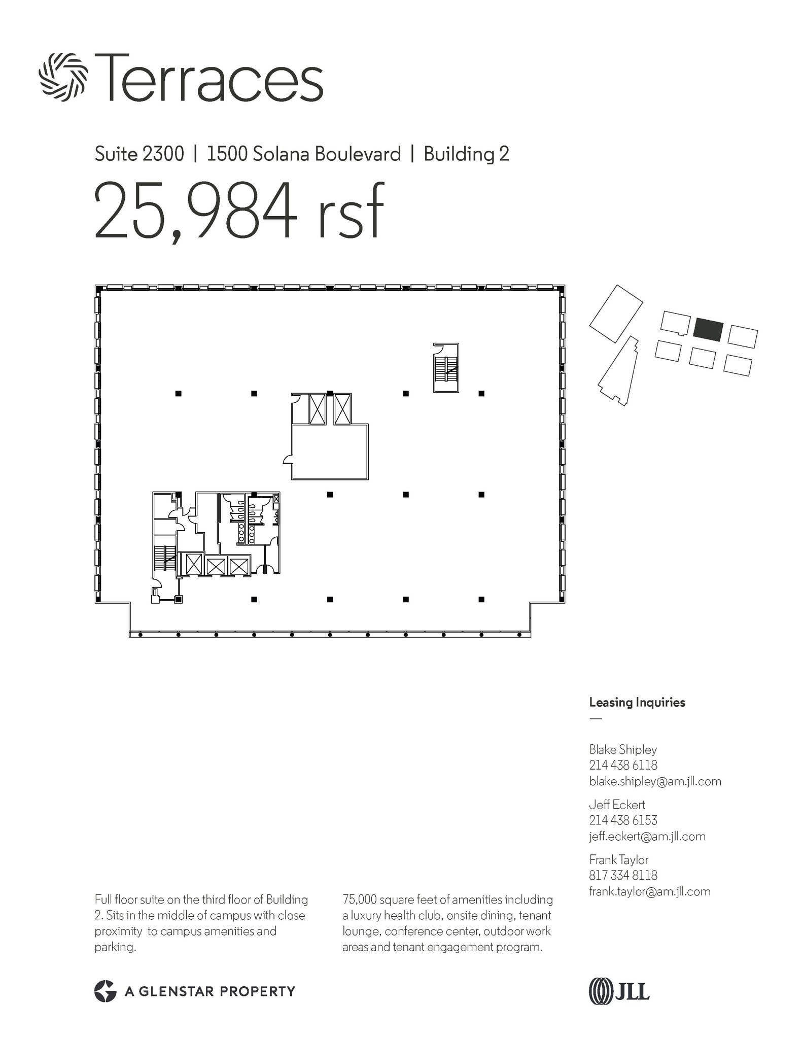 1500 Solana Blvd, Westlake, TX à louer Plan d’étage– Image 1 sur 1