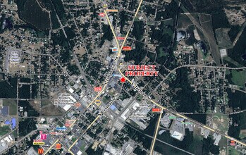 North Cromartie St and East Jarman St St, Hazlehurst, GA - Vue aérienne vue de carte