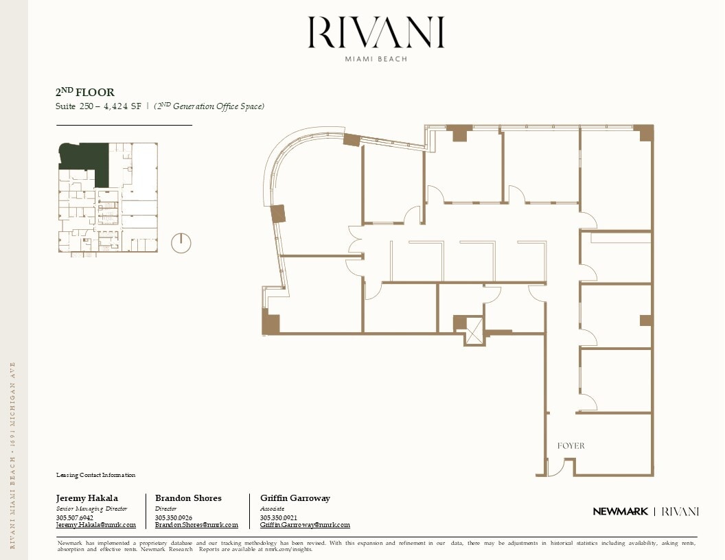 1691 Michigan Ave, Miami Beach, FL à louer Plan d’étage– Image 1 sur 1