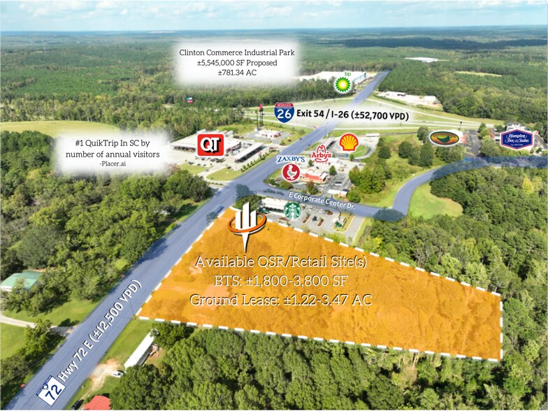 18860 Highway 72 East, Clinton, SC à louer - Aérien – Image 3 sur 4