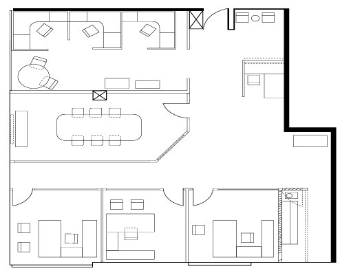 1200 Prospect St, La Jolla, CA à louer Plan d’étage– Image 1 sur 1