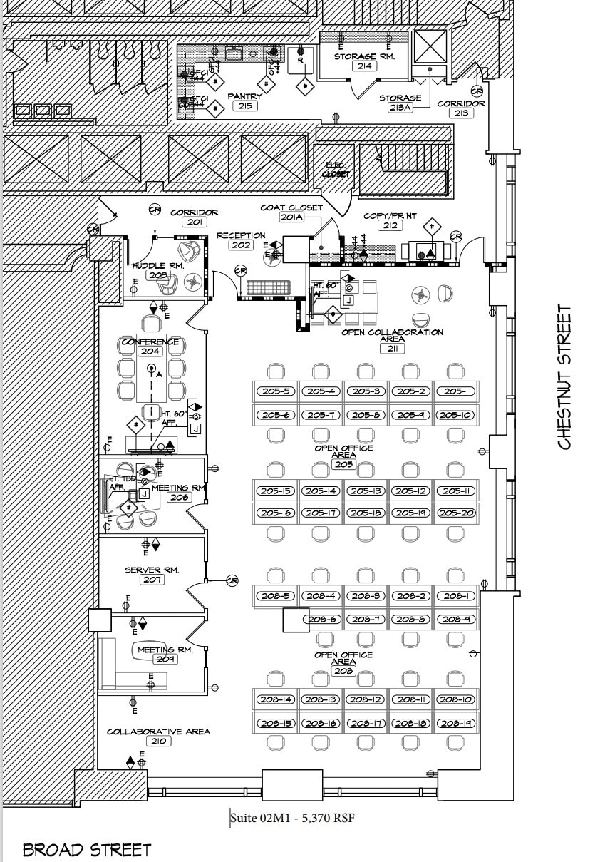 1 S Broad St, Philadelphia, PA à louer Plan d’étage– Image 1 sur 1