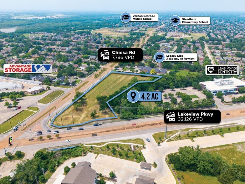 1424 Chiesa Rd, Rowlett, TX à vendre - Photo de l’immeuble – Image 2 sur 7