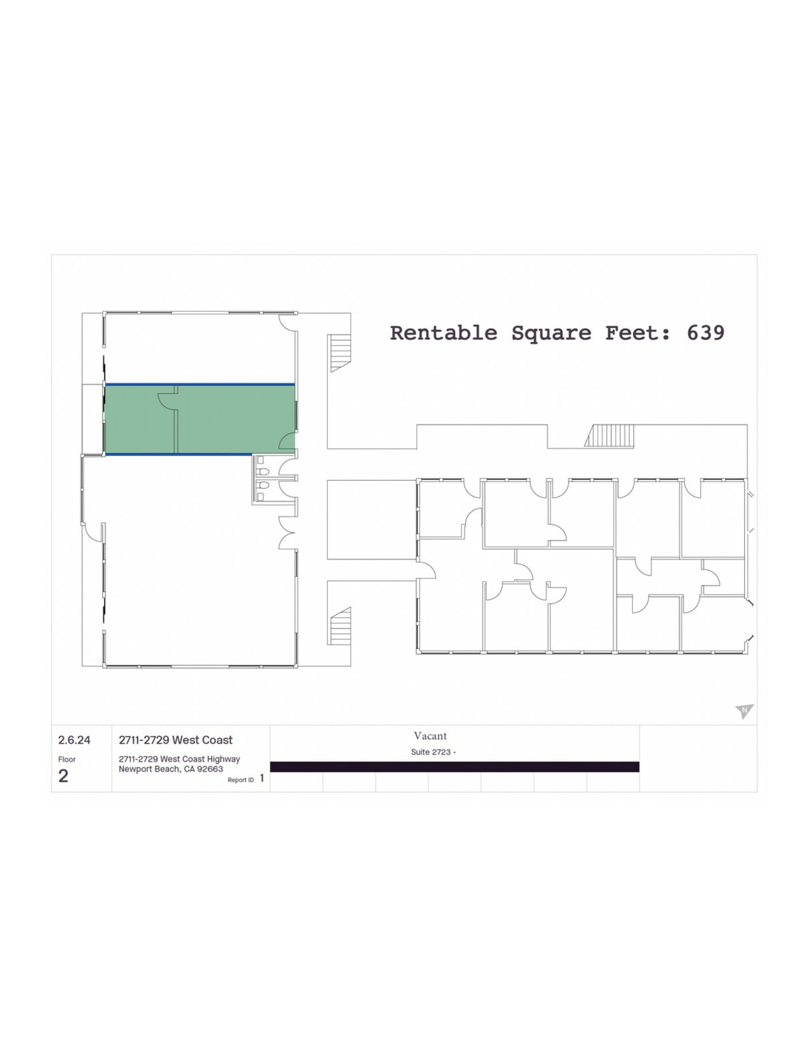 2711-2729 W Coast Hwy, Newport Beach, CA à louer Plan de site– Image 1 sur 3