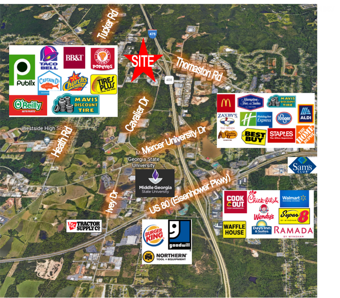 4031-4035 Cavalier Dr, Macon-Bibb, GA à vendre - Photo de l’immeuble – Image 1 sur 2