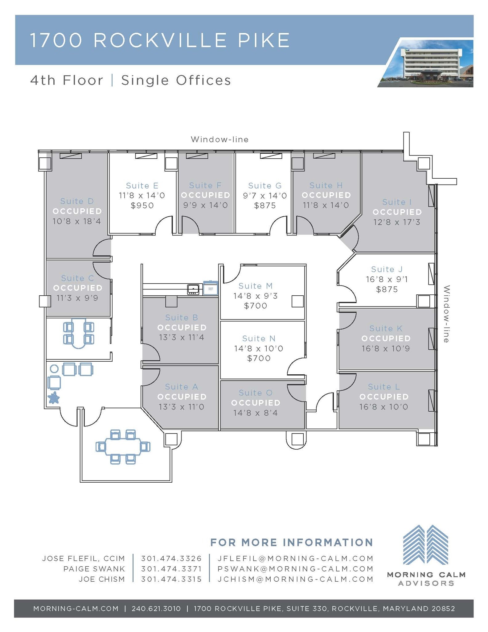 1700 Rockville Pike, Rockville, MD à louer Plan d’étage– Image 1 sur 9