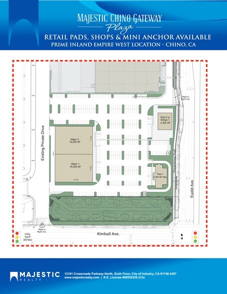Euclid & Kimball Ave, Chino, CA à louer - Plan de site – Image 3 sur 3