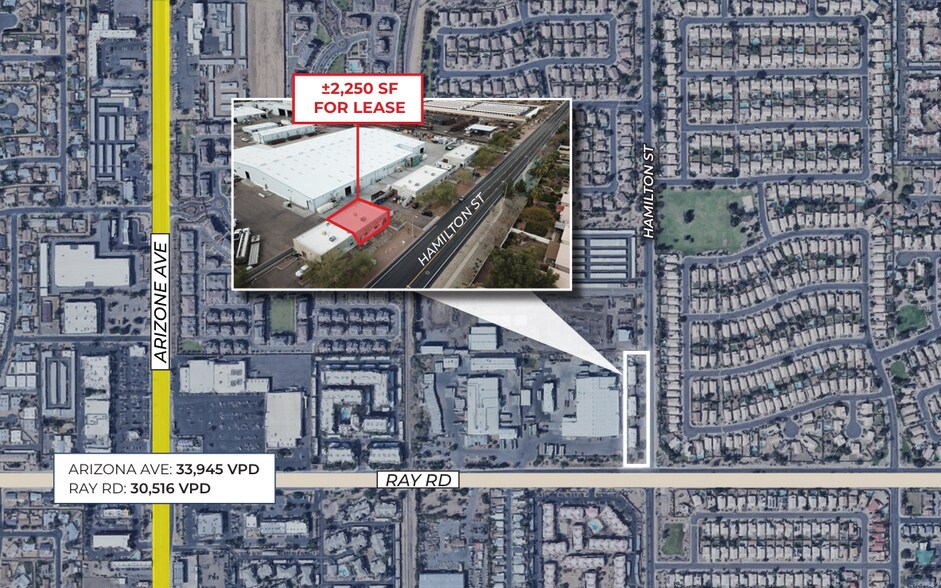 1000 N Hamilton St, Chandler, AZ à louer - Aérien – Image 3 sur 8