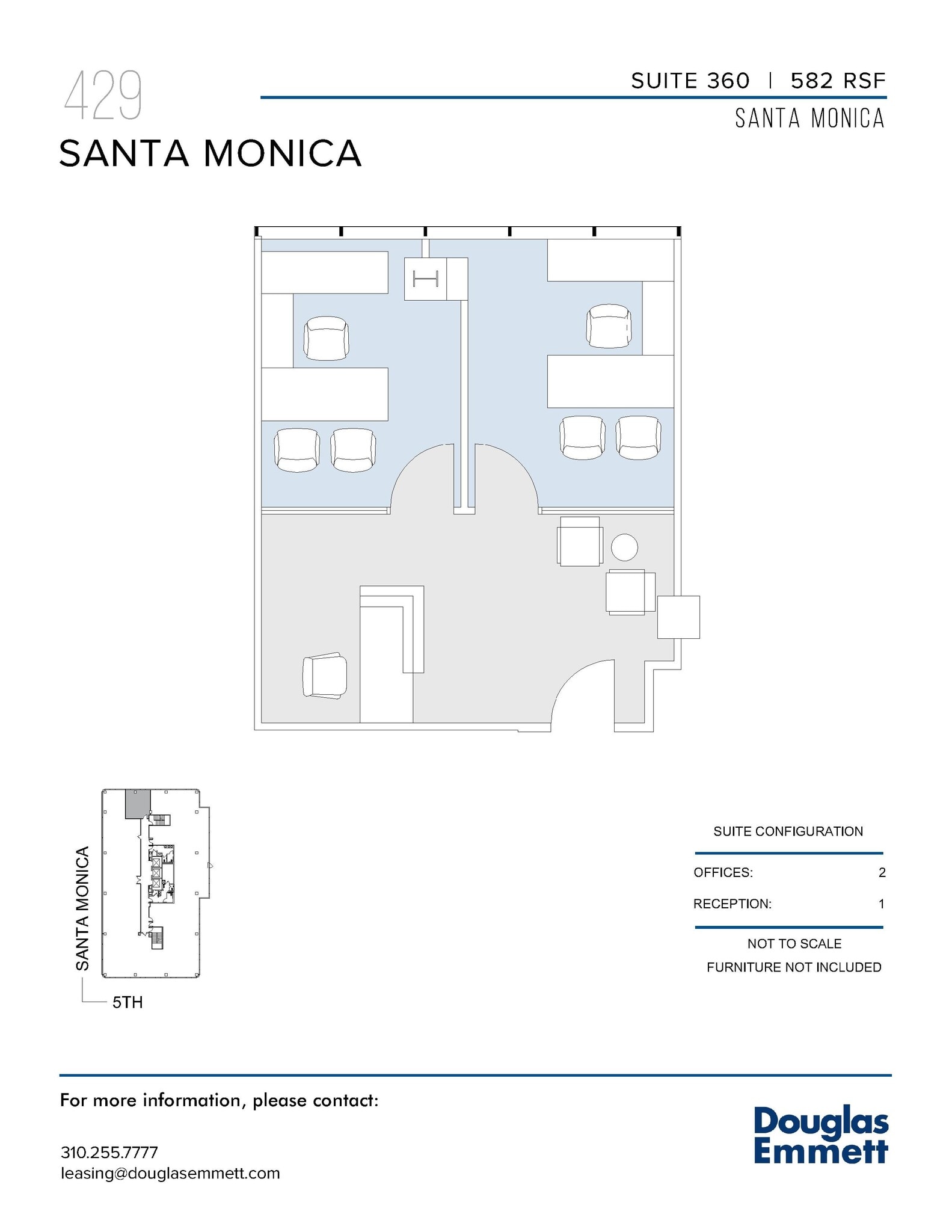 429 Santa Monica Blvd, Santa Monica, CA à louer Plan d’étage– Image 1 sur 1