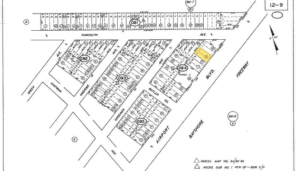 1139 Airport Blvd, South San Francisco, CA à vendre - Plan cadastral – Image 3 sur 13