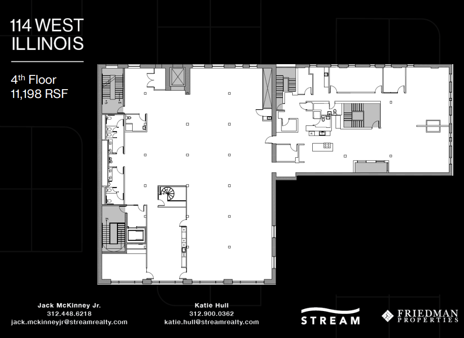 114 W Illinois St, Chicago, IL à louer Plan d’étage– Image 1 sur 7