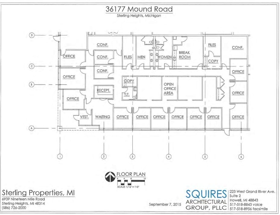 36155-36199 Mound Rd, Sterling Heights, MI à louer Plan d’étage– Image 1 sur 1