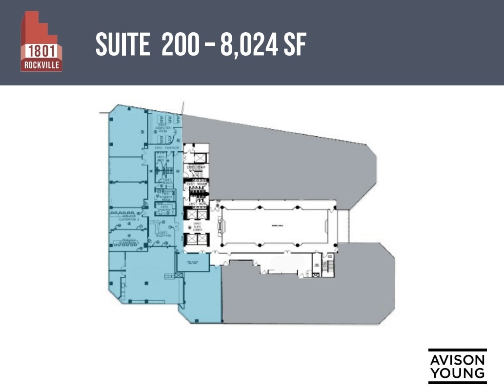 1801 Rockville Pike, Rockville, MD à louer Plan d’étage– Image 1 sur 1