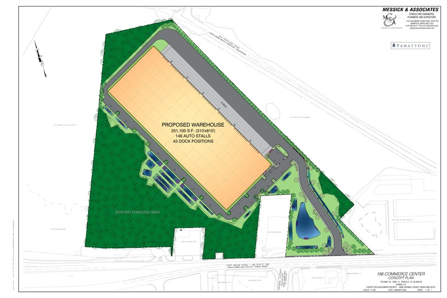 3366 Laurel Fort Meade Rd, Laurel, MD à louer - Plan de site – Image 2 sur 2