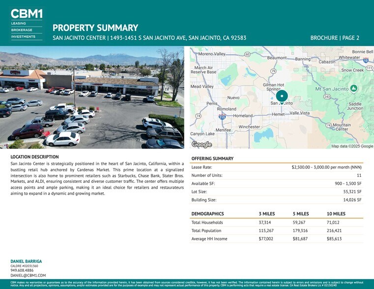 1451-1469 S San Jacinto Ave, San Jacinto, CA à louer - Photo de l’immeuble – Image 2 sur 8