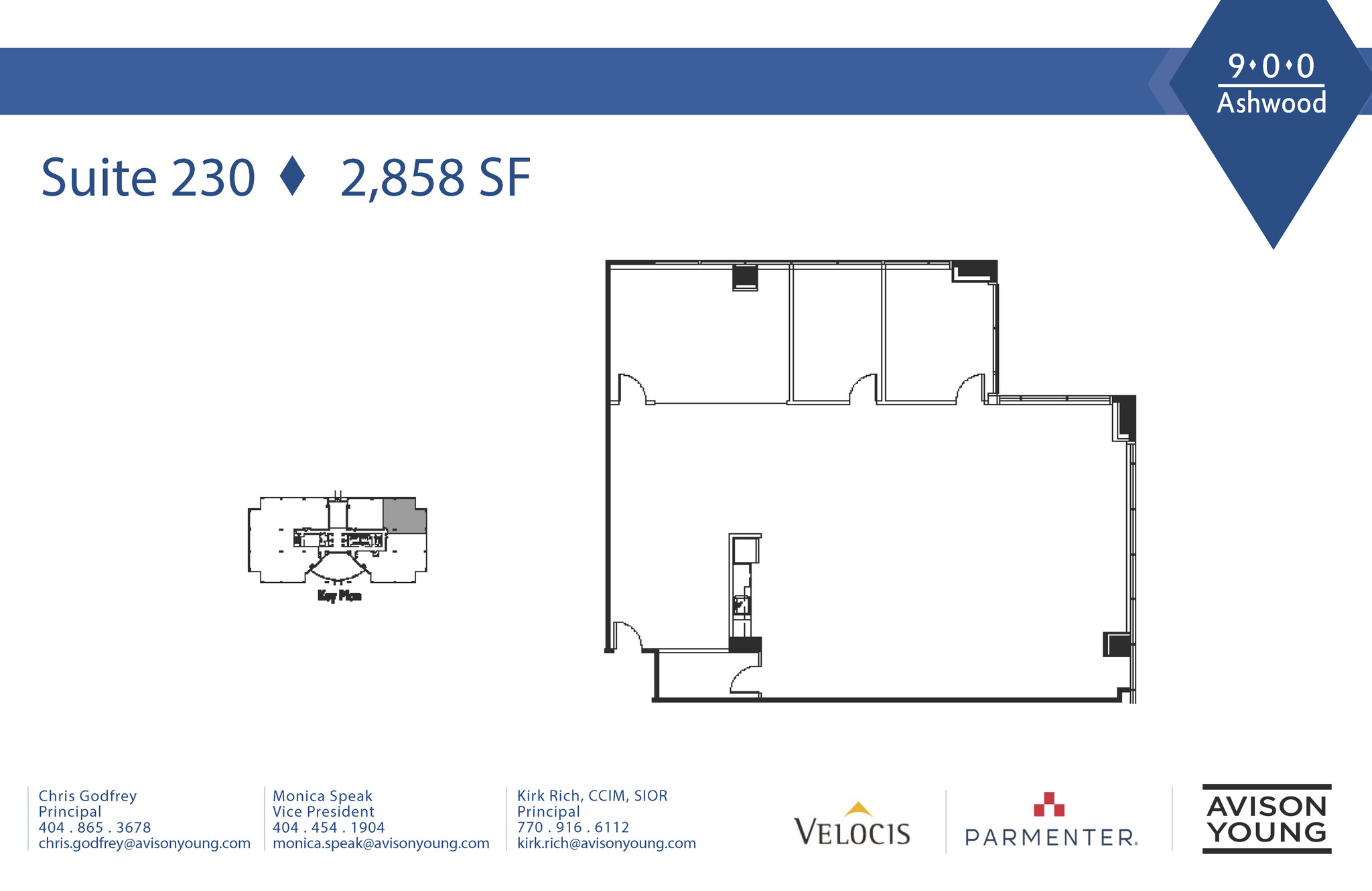 900 Ashwood Pky, Atlanta, GA à louer Plan d’étage– Image 1 sur 1