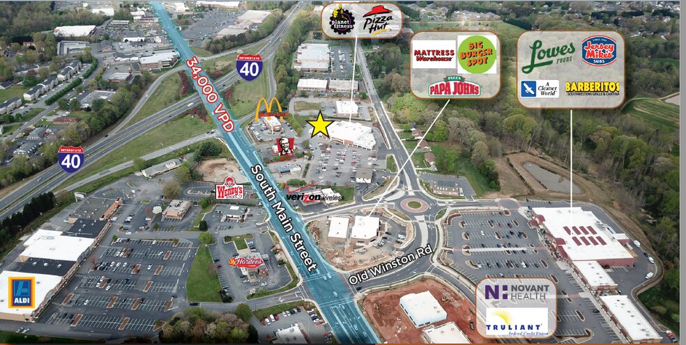 838 S Main St, Kernersville, NC à louer - Photo de l’immeuble – Image 3 sur 12