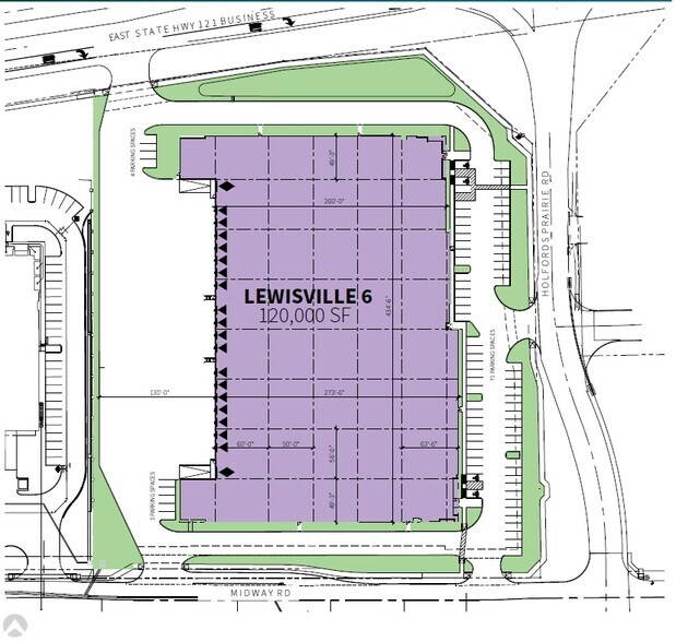104 Holfords Prairie Rd, Lewisville, TX à louer - Plan de site – Image 2 sur 2
