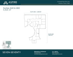 770 S Post Oak Ln, Houston, TX à louer Plan d’étage– Image 2 sur 2