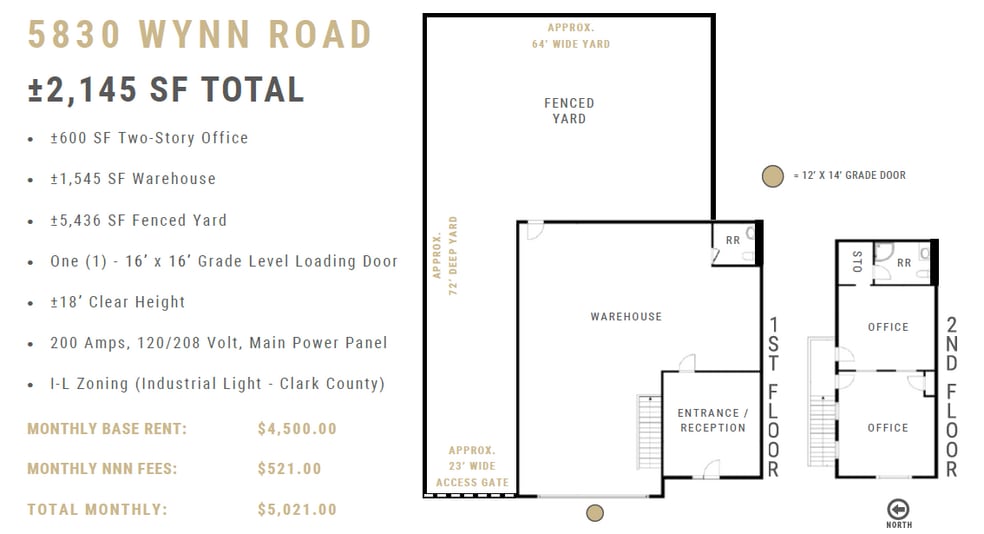 5830 Wynn Rd, Las Vegas, NV à louer - Plan d’étage – Image 2 sur 3