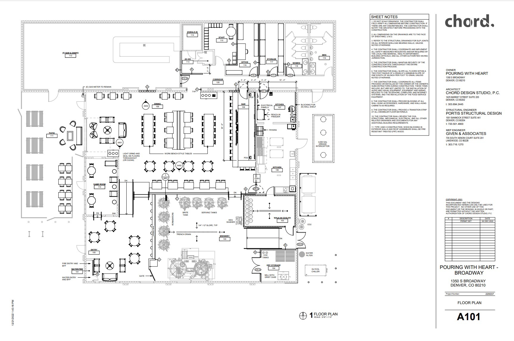 1350 S Broadway, Denver, CO à louer Plan d’étage– Image 1 sur 3